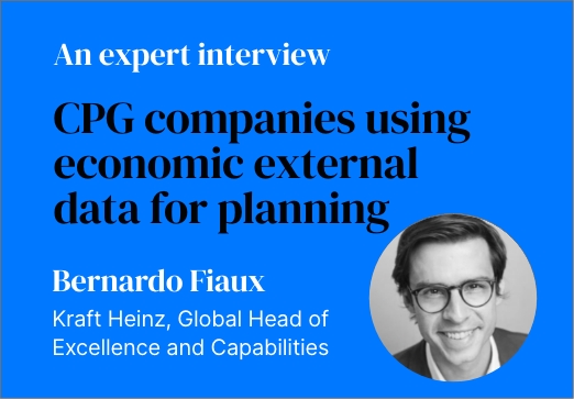 CPG companies using economic external data for planning